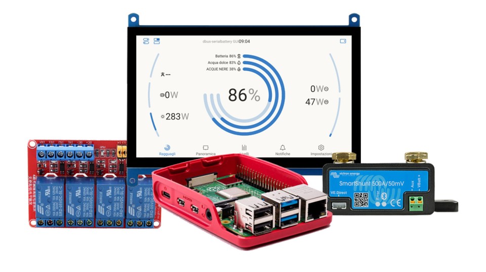 Come installare Venus OS su Raspberry Pi e realizzare una centralina di gestione per Camper, Van o Baita con monitoraggio delle celle di una batteria LiFePO4