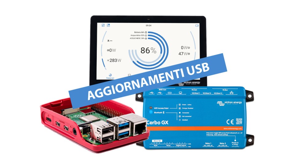Aggiornare Venus OS nel Raspberry Pi o in Victron Energy Cerbo GX tramite USB