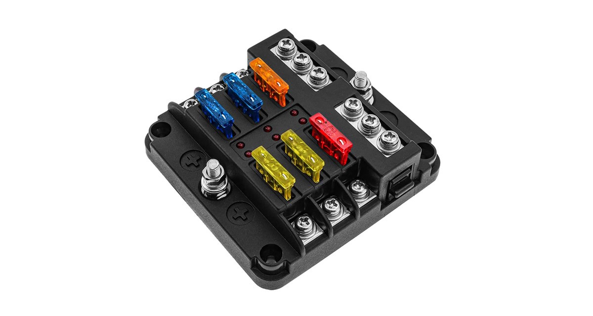 Scatola portafusibili 6 vie Scatola portafusibili 6 vie