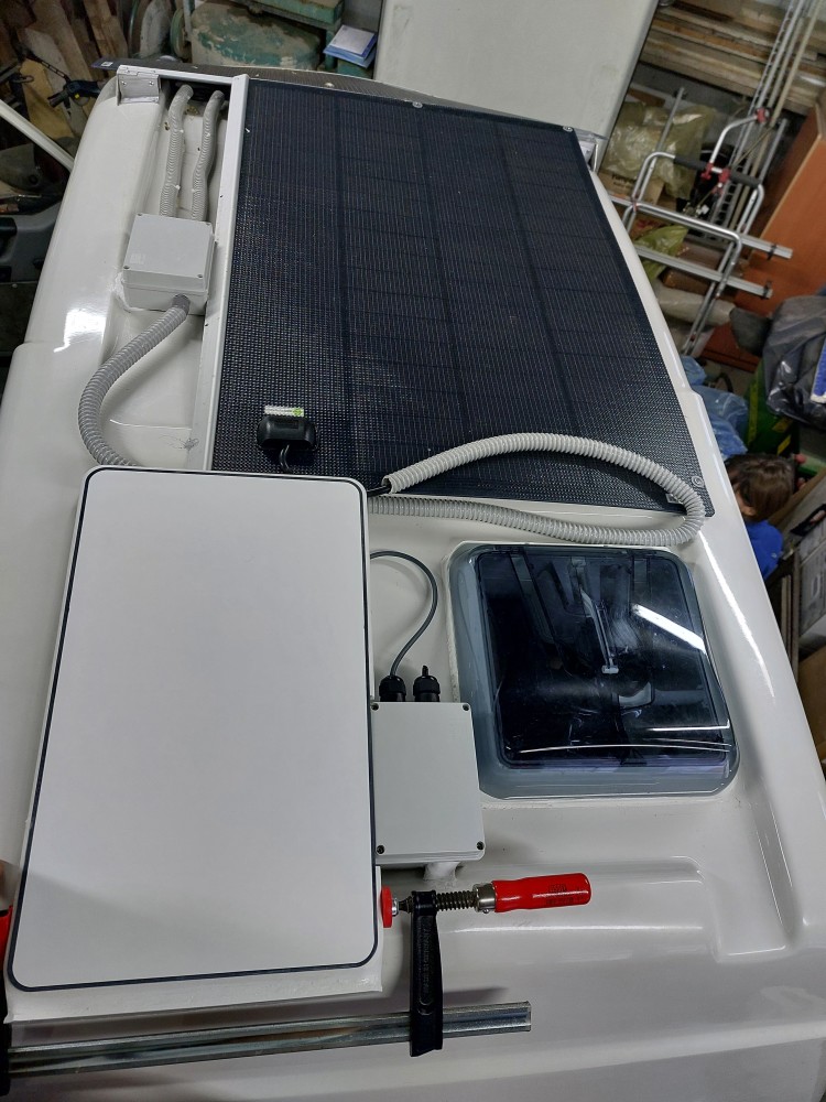 Starlink flat mounted