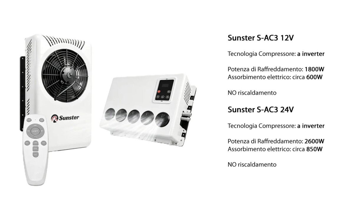 Sunster condizionatore da parete s-ac3 Sunster condizionatore da parete s-ac3