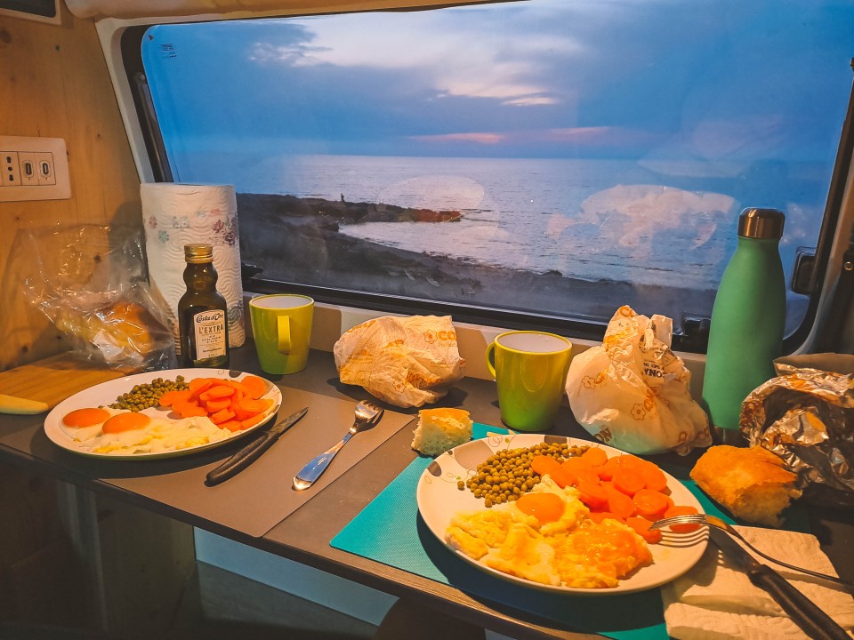 Cena in camper