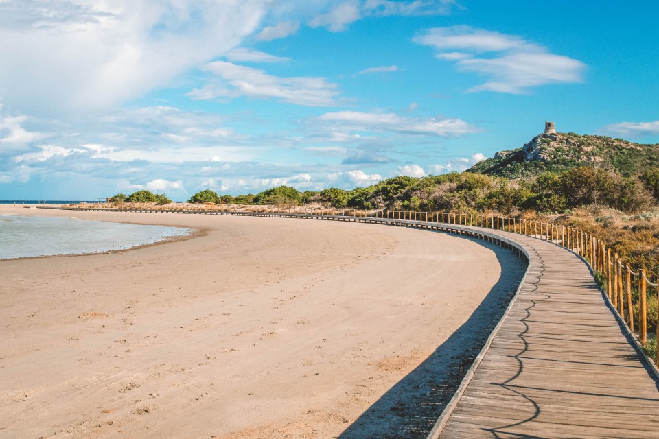 La spiaggia di Porto Giunco