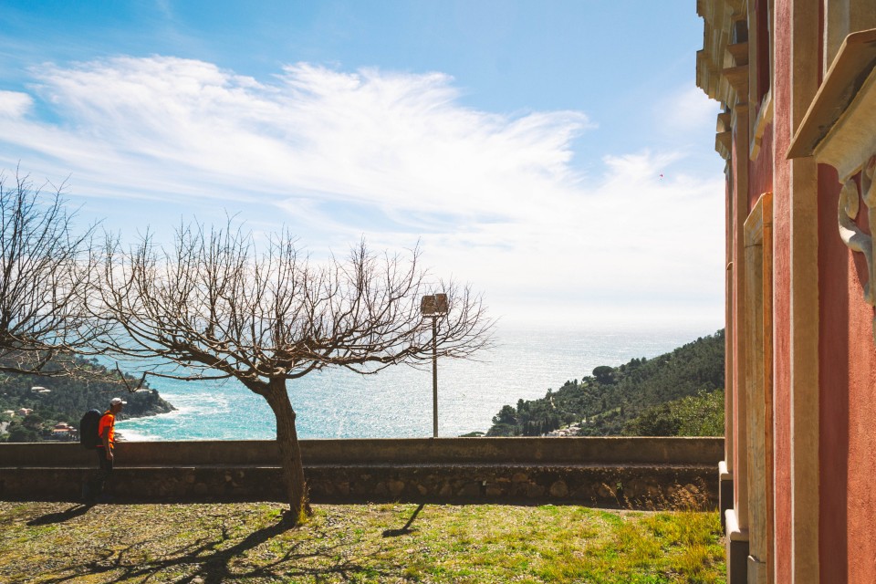 Panorama su Bonassola, visto dalla Chiesa di San Giorgio