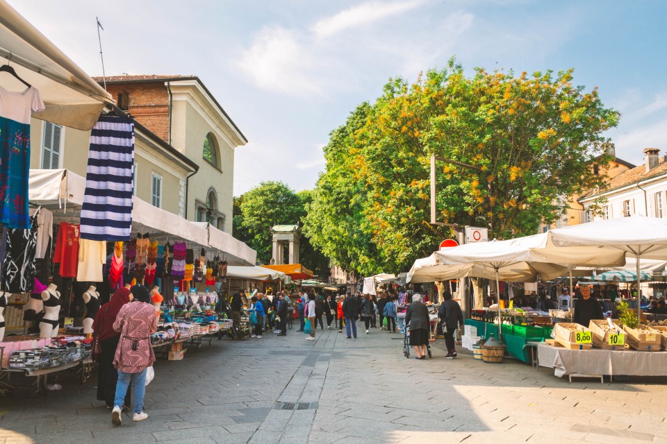 Il mercato di Pavia