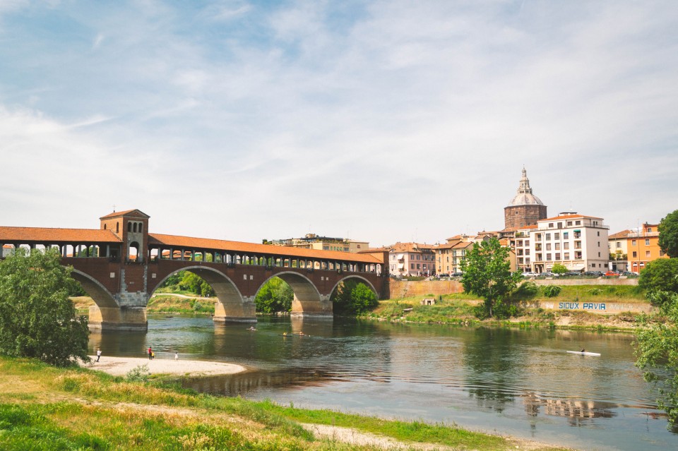 Ponte coperto sul Ticino