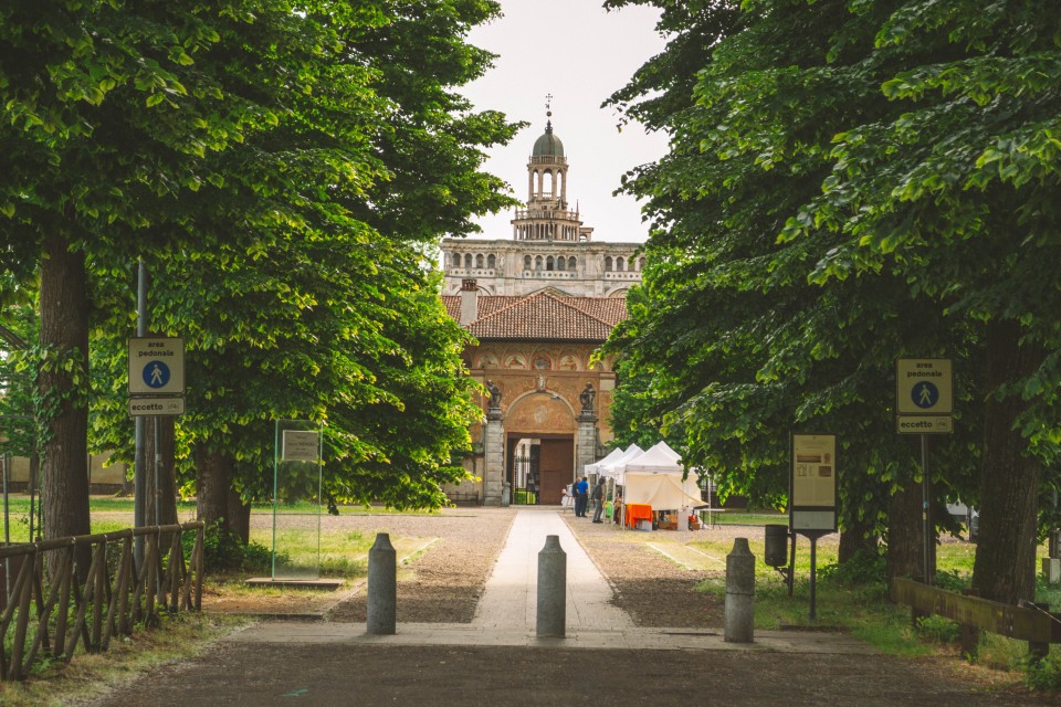 Ingresso alla Certosa di Pavia