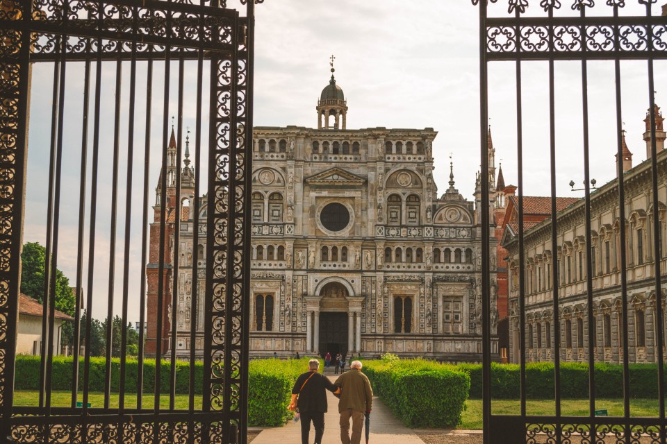 Ingresso alla Certosa di Pavia