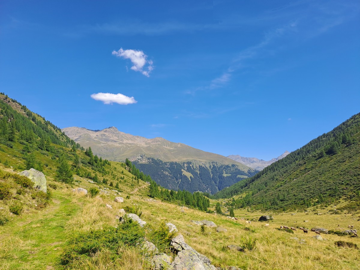 Vista sul Rifugio Casina di Piana