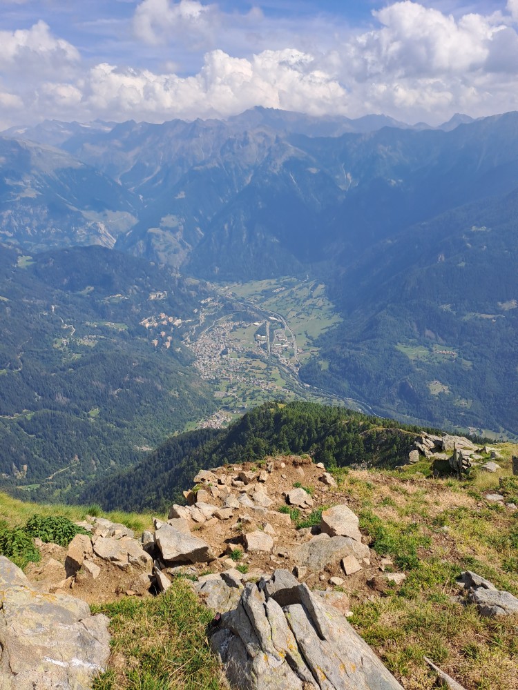 Vista su Sondalo dal Monte Storile