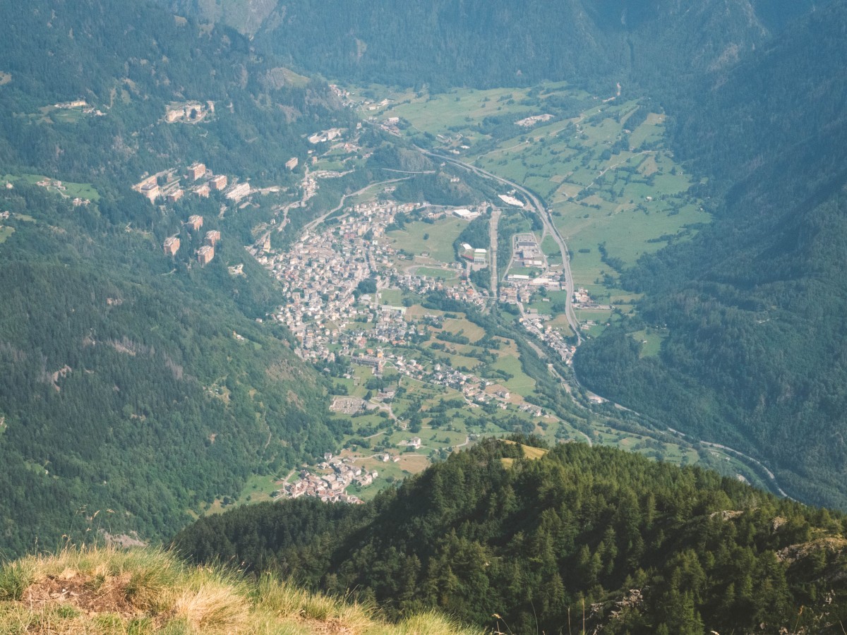 Vista su Sondalo dal Monte Storile