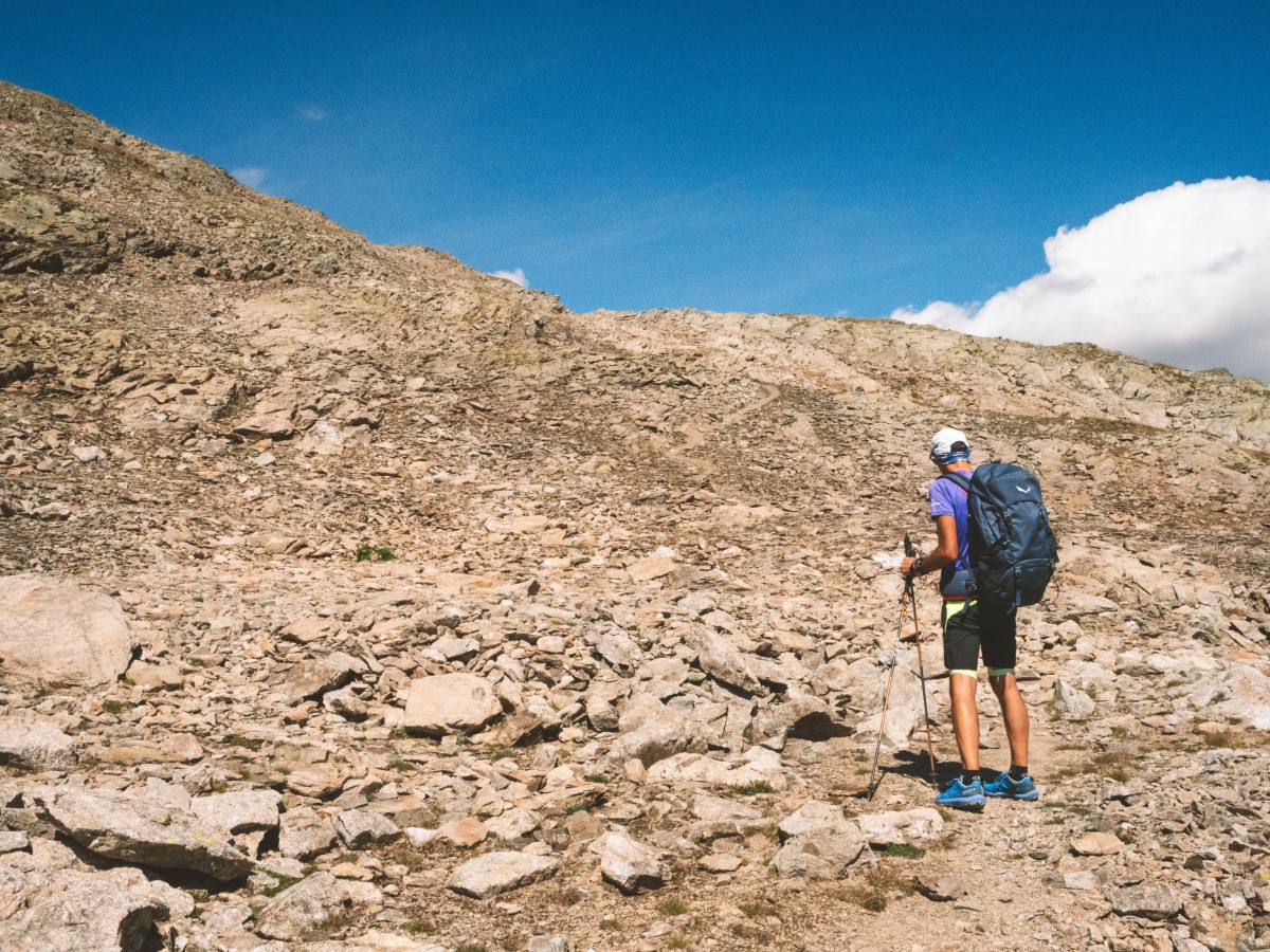 Iniziano le pietraie a 2500 m