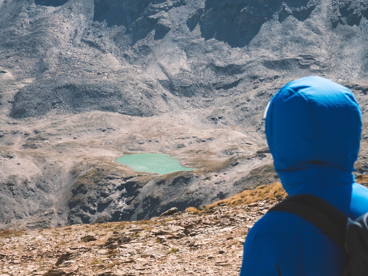 Il lago della Forcola dall'alto