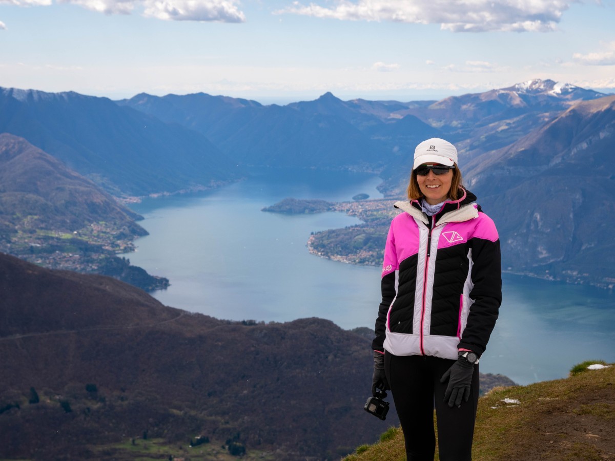 Vista sul Lago di Como dalla cima del Monte Muggio