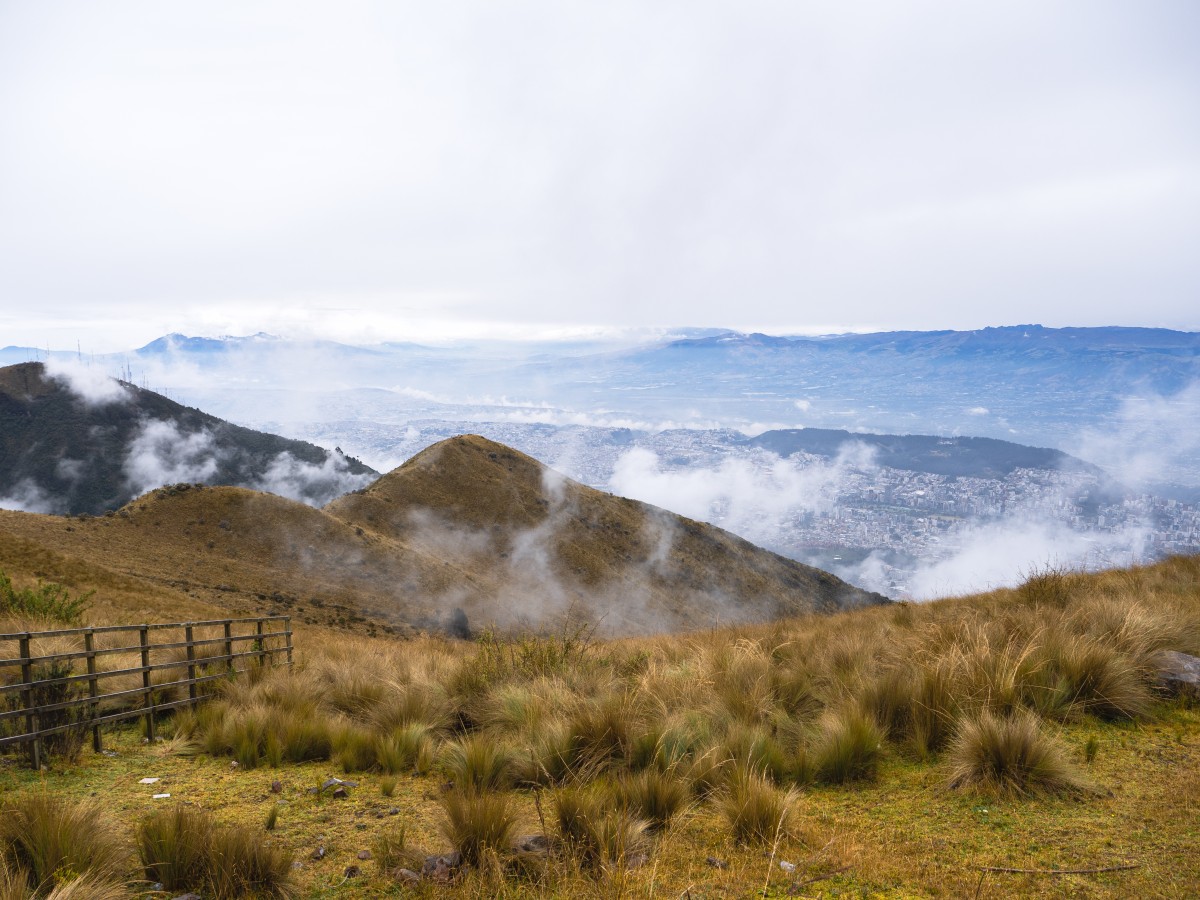 Cruz Loma: vista su Quito