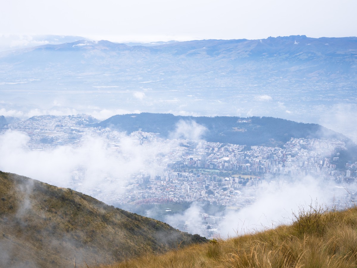 Cruz Loma: vista su Quito